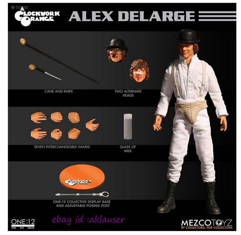 Mezco Toyz 1/12 Clockwork Orange Alex Action Figure Toy Model In