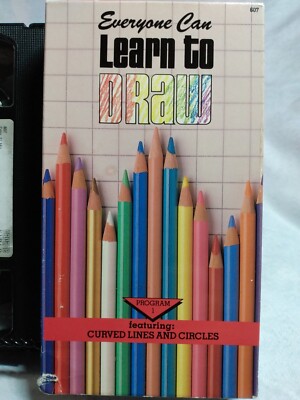 Everyone Can Learn to Draw Program 1 (VHS, 1988) RARE Parade Video Art Capt. Bob