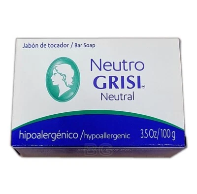 GRISI NEUTRAL NEUTRO SOAP Balancing 3.5 oz Scent Bar Hand Face Jabon 1 Pack