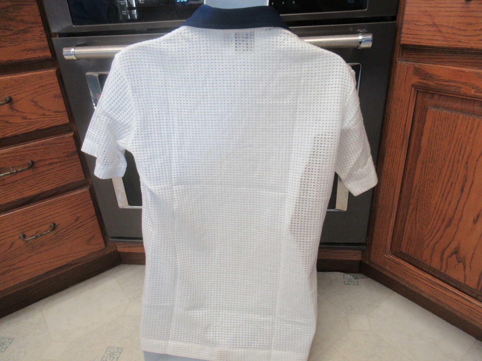 1970's Vintage Mesh Gauze seethru Disco leisure shir… Gem