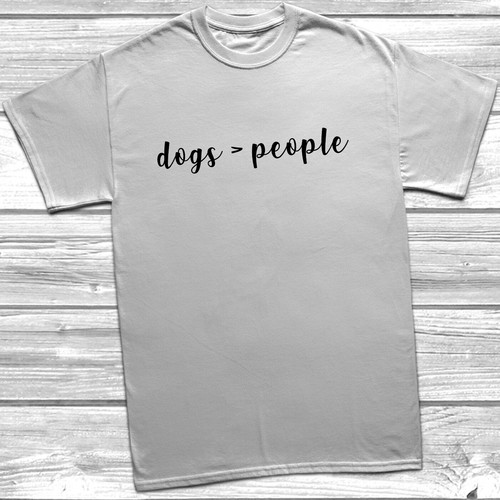 Dogs > People T-Shirt Dog Lover Pet Best Friend Slogan Unisex Mens Womens - Picture 3 of 6