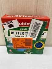 Fluidmaster 7530 Better Than Wax Wax-Free Toilet Bowl Gasket MISSING BOLTS A3