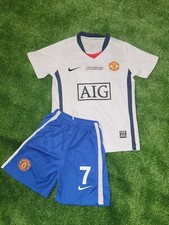 Ronaldo 7 Manchester United 2008/2009 Retro Away Jersey KIDS