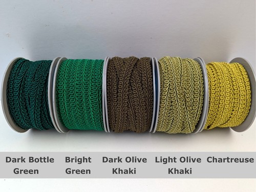 Gimp braid upholstery trim 15mm width scrolled for furniture lampshade per metre - Picture 41 of 45