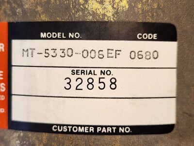 AXIS EG&G Torque Systems MT-5330-006EF Field DC Servo Motor