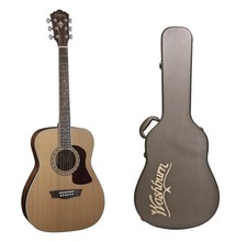 Washburn Heritage Acoustic Folk Guitar - Solid Red Cedar Top + Case