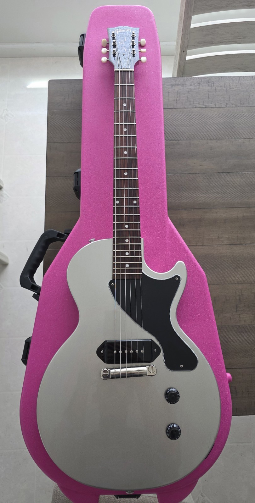 Gibson Les Paul Junior Billie Joe Armstrong Signature Model Silver Mist