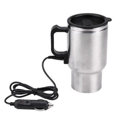 Cup for Car,12V 450ml Car Kettle,Stainless Steel Travel Heating Cup for Cars,...