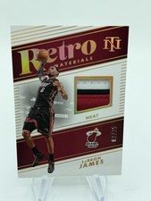 2024-25 National Treasures 02/25 Retro Materials Prime #RM-LBJ LeBron James Heat