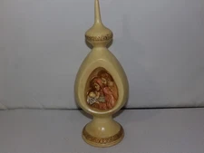 Vintage Byron Molds 1977 Ceramic Christmas Table Nativity Scene Ornament Topper