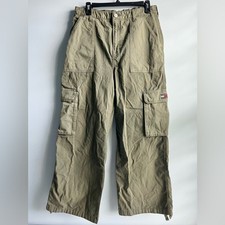 Tommy Hilfiger Women's Solid Modern Wide-Leg Cargo Pants Size 30x30