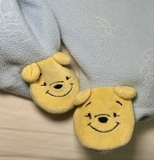 Vintage Y2K Winnie The Pooh Embroidered fleece footie Romper 0/3 months Disney