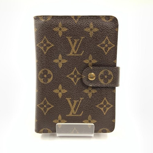 Used 〇〇 LOUIS VUITTON Monogram Porte Papier Zip Bifold Wallet M61207 Brown