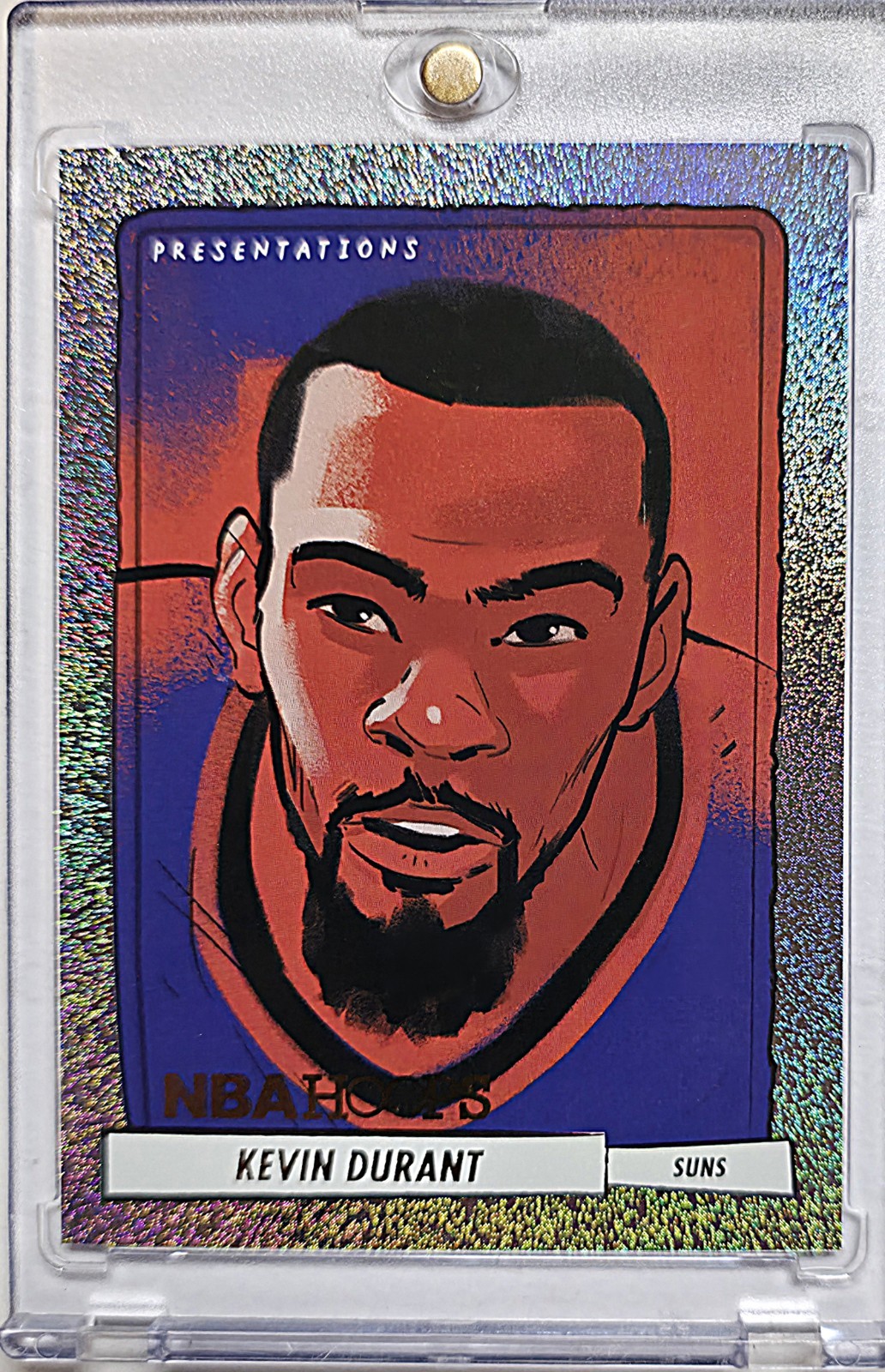 2023-24 NBA Hoops Kevin Durant Presentations Holo Silver #9 Suns 🔥