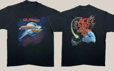 1987 Frehley s Comet Ace Is Back Ace Frehley Reprinted All Size T-Shirt