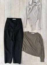 Zara Men's Oatmeal Knit Sweater and High-Waist Jogger Pants Set