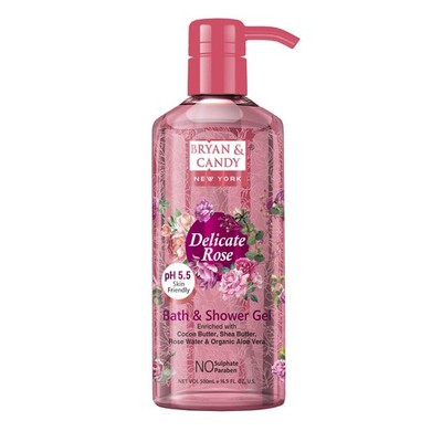 Bryan & Candy Delicate Rose Shower Gel For Soft And Glowing Skin 500ml