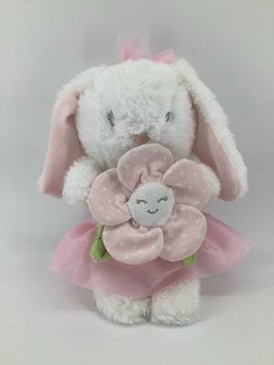 DreamGro Dream Gro Pink White Bunny Tutu Crinkle Flower Plush Lovey 11'' Fairy