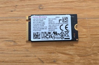 Neue Micron SSD   M.2 2242 NVMe PCIe Gen4 x4 512gb