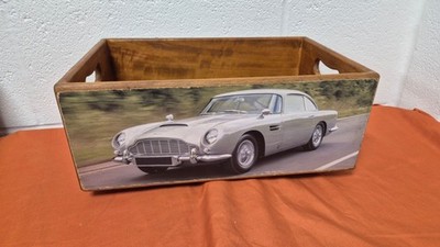Aston Martin DB5 Themenbilder Aufbewahrung Holzkiste 35,5 cm