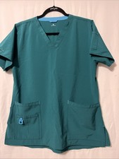 Carhartt Force Scrub Top Women Men MEDIUM V-Neck Green New No Tags