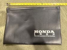 Rare Vintage 1982 JDM HONDA  motorcycle document folder pouch black Vinyl CB CR