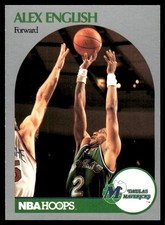 Alex English 1990 Hoops Mavericks  Mavericks NBA READ FREE SHIPPING AutographDen