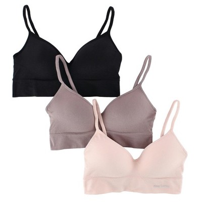 Daisy Fuentes Damen Deep Plunge Komfort-BH 3er-Pack, Multicolor