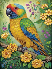 Diamond Painting Kits for Adults Parrot, 5D Special Shape Diamond Art Kits for B
