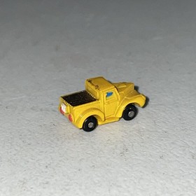 Micro Machines Insiders 1989 Ultra Small Mini Yellow Willys Truck