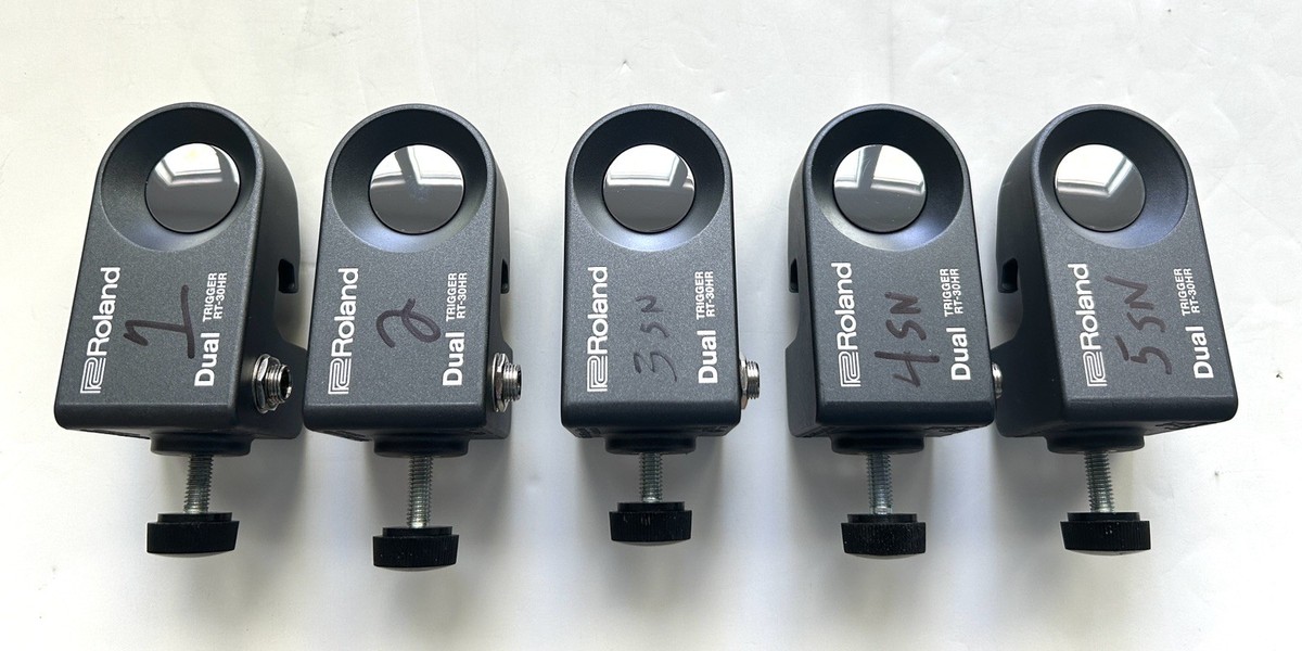 Roland RT-30HR Dual Drum Trigger 5-Pack. Excellent, and FAST, FREE 