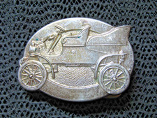STERLING SILVER 1903 FORD MODEL A CLASSIC CAR BELT BUCKLE VINTAGE 1978 48g 