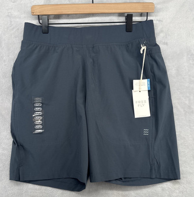 Free Fly Active Breeze Blue Lined Short Blue Dusk II 7'' Inseam Men's S NWT