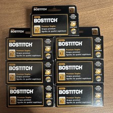 Bostitch EZ Squeeze 75 Lot of 7 Boxes of 1200 - 8400 Staples - Stanley 8875