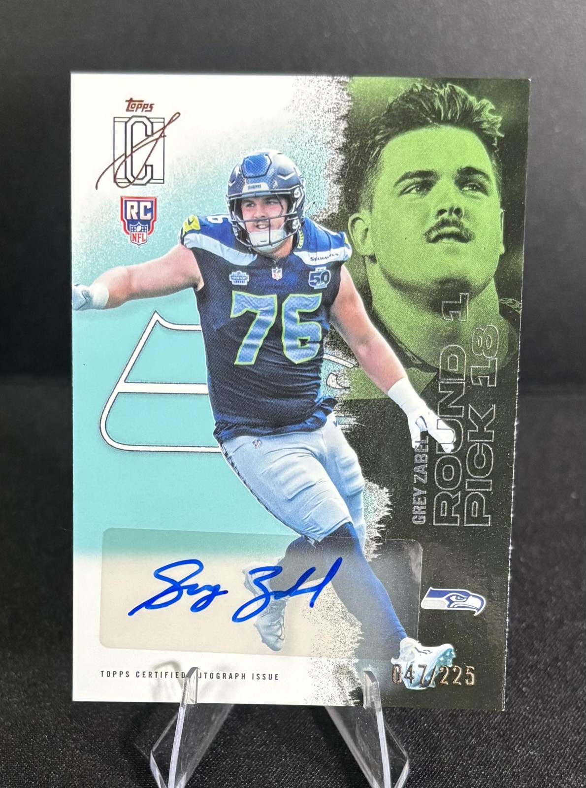 2025 Topps Signature Class #223 Grey Zabel Autographs Teal #/225