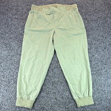 Banana Republic Women s Petite L Olive Green Jogger Pants Elastic Waist Cuffs