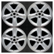 Set 2006 2007 2008 Dodge Ram 1500 Oem Factory 52122278aa Silver Wheels Rims 2267 Set 2006 2007 2008 Dodge Ram 1500 Oem Factory 52122278aa Silver Wheels Rims 2267