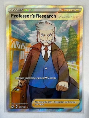 Professor's Research (Full Art) Holo Ultra Rare SWSH: Crown Zenith 150/159 NM
