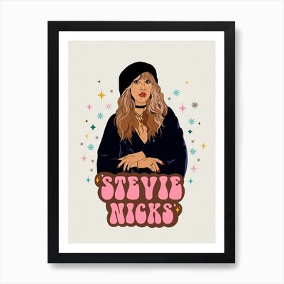 Stevie Nicks Fleetwood Mac Kunstdruck gerahmtes Wandbild Poster Leinwanddruck Bild