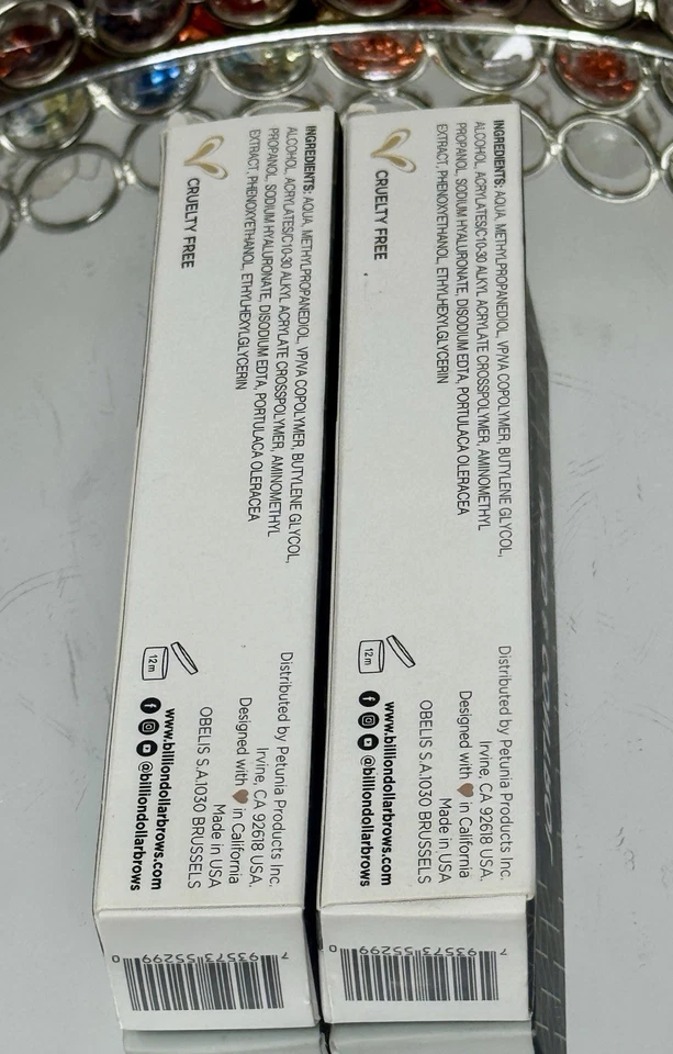 Gel transparente para cejas Billion Dollar Brows 3 ml maquillaje para mujer - paquete de dos Foto 4 de 4