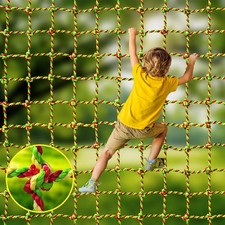 Climbing Net, 3.3ft X 6.6ft Polyester Climbing Cargo Net for Kids Outdoor, He...