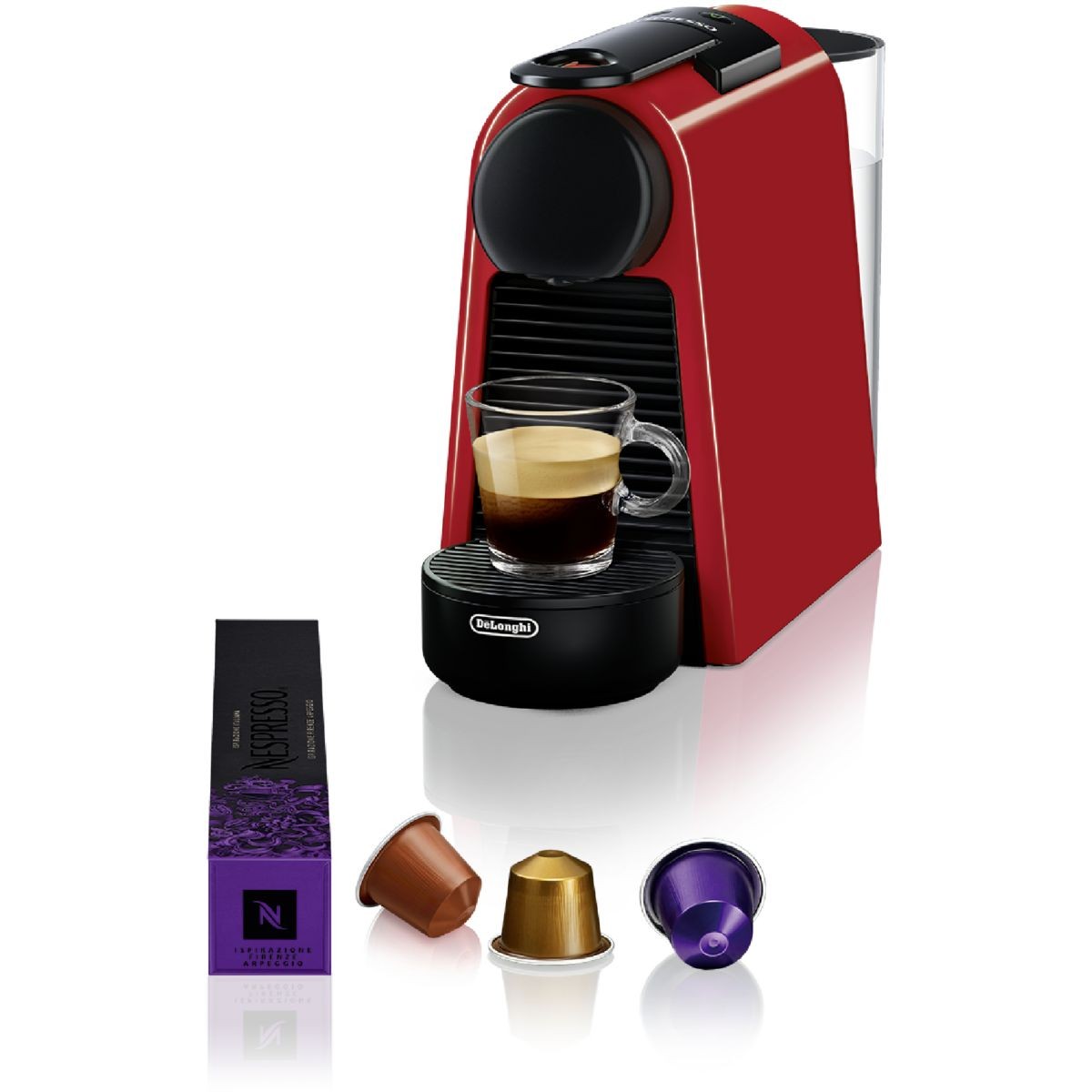 Nespresso DELONGHI Essenza mini rouge N85.R cafetière compacte 0.6L