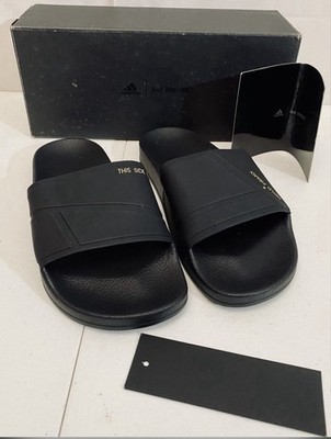 Raf Simons x Adilette Slide Bunny Black All Blacks Resort Sandal Unisex 6 M 8 W