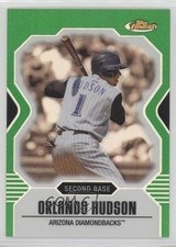 2007 Topps Finest Green Refractor 111/199 Orlando Hudson #78 0af
