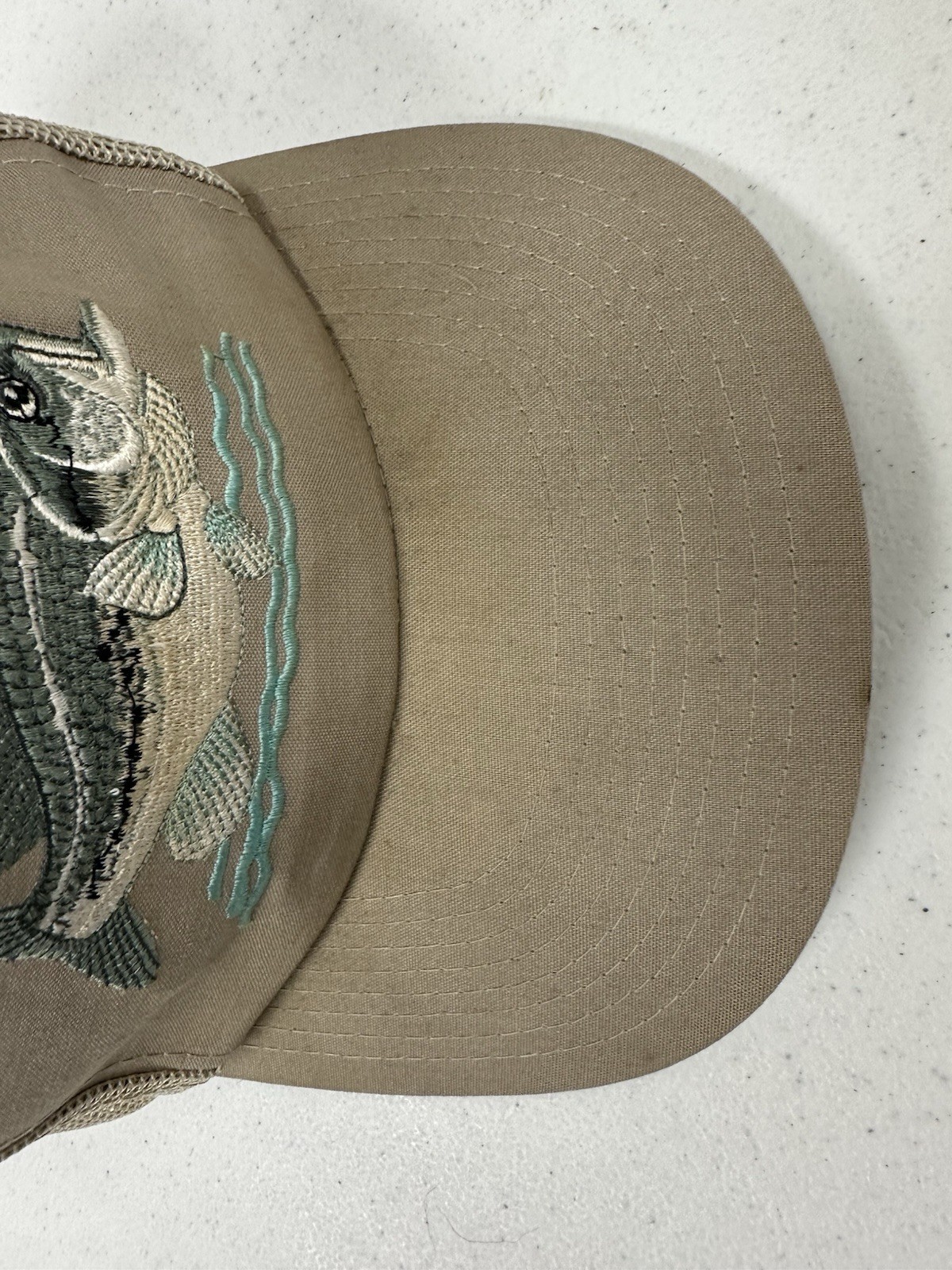 Vintage MMB Headwear Ya-Hopi Made In USA Embroidered Bass Snapback Mesh Cap Hat