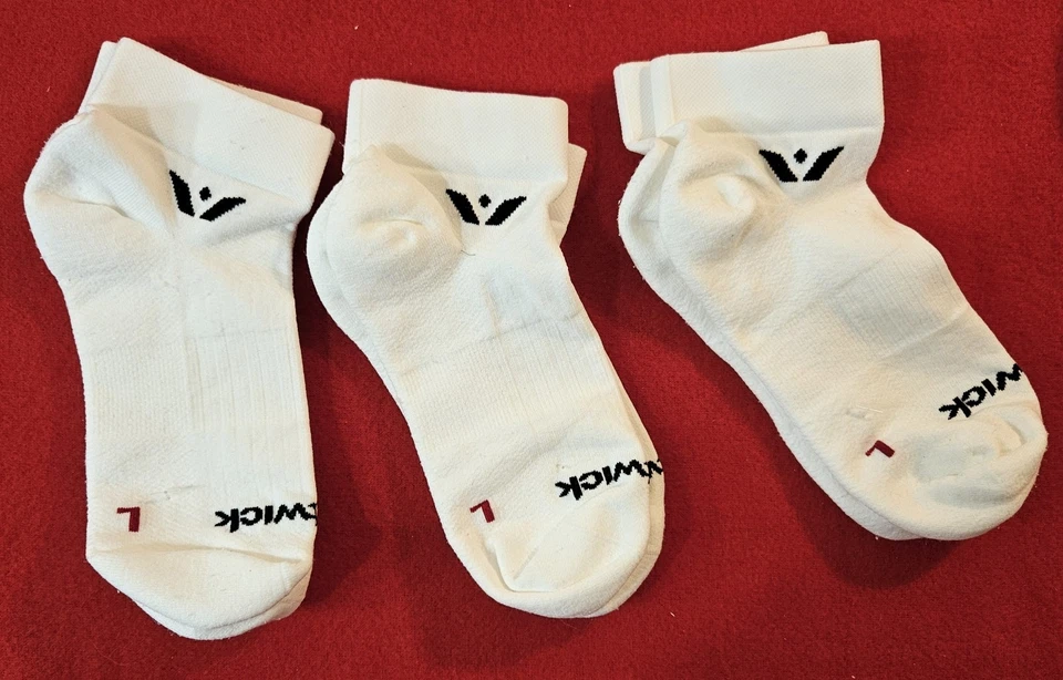 Calcetín tobillo Swiftwick Aspire blanco talla grande unisex, 3 pares Foto 2 de 2