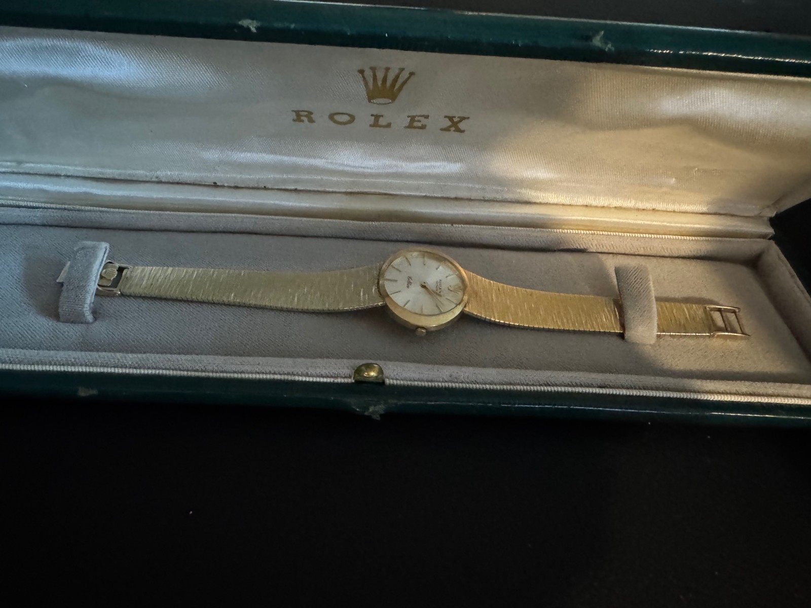 Vintage 14k ROLEX Cellini 14K Gold Ladies Watch, Works, original box