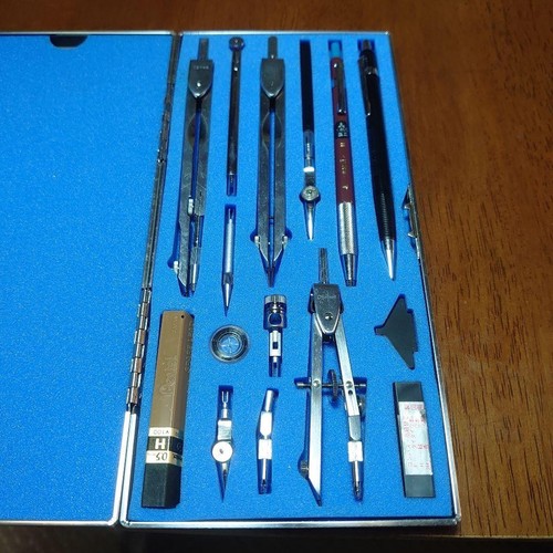 OSAKA SEIZU drafting tool set Excellent condition from Japan