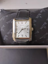 G1N with tags Bulova Automatic Mens Watch Brand  Rectangular