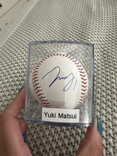 Yuki Matsui San Diego Padres Signed Baseball With Case